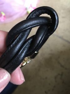 【送料無料】イタリアン　ブレスレット　マルベリーレザーノットカフmulberry in pelle knot bracciale