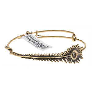 【送料無料】イタリアン　ブレスレット　アレックスアンプピーコックブレスレットフェザーalex amp; ani piuma di pavone wrap bracciale in oro a09eb132rgrrp 60