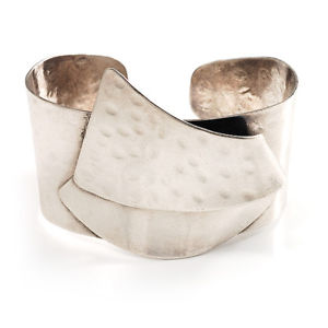 【送料無料】イタリアン ブレスレット ステンレスセーリングスチールacciaio inossidabile martellato tribale vela cuffbracciale in|hokushin