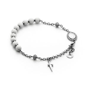 【送料無料】イタリアン　ブレスレット　シルバーカフチェスチールマドンナbracciale cesare paciotti in argento 925 e acciaio madonna miracolosa jpbr1323b