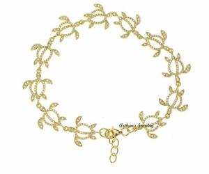【送料無料】イタリアン　ブレスレット　スターリングシルバーハワイアンタートルカフplaccato oro giallo argento sterling 925 hawaiano honu tartaruga bracciale