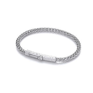 【送料無料】イタリアン ブレスレット シルバーラウンドホワイトスライドバックルケージブレスレットargento bianco tondo cz scorrere fibbia correana gabbia bracciale con charm|hokushin