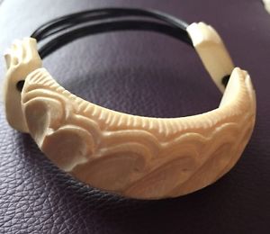 【送料無料】イタリアン　ブレスレット　エレファントドpulsera nica y exclusiva de pelo de elefante y hueso de antlope