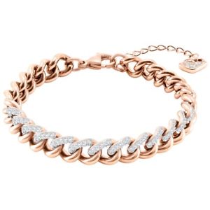【送料無料】イタリアン ブレスレット スワロフスキーレーンピンクゴールドpulsera swarovski lane 5424232 blanco bao oro rosa|hokushin