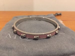 【送料無料】イタリアン　ブレスレット　アレキサンダーマックイーンシルバートーンピンクエナメルスカルブレスレットalexander mcqueen dargento tono amp; rosa 3d smalto teschio braccialetto