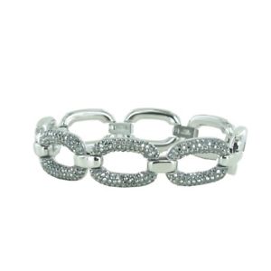 【送料無料】イタリアン　ブレスレット　ステンレススチールカフjoop bracciale da donna in acciaio inox armkette argento ovally jpbr 10641a180