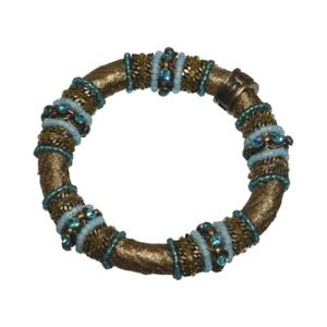 【送料無料】イタリアン ブレスレット カフブレスレットkonplott braccialetto bracciale beduin bluishverde|hokushin