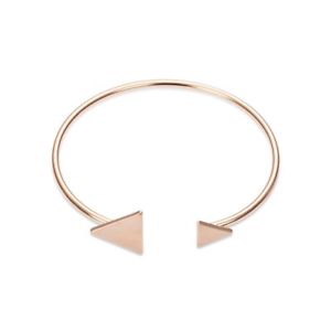 特売 楽天市場 送料無料 イタリアン ブレスレット ブレスレットシックゴールドピンクbracciale Rigido Donna Chic Ottone Oro Rosa Triangoli Hokushin 高い品質 Www Uzorpromet Com