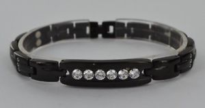 【送料無料】イタリアン　ブレスレット　ブレスレットチタンクリスタルヒーリングブレスレットbracciale magnetico donna titanio autentico cristallo guarigione artrite aiuto braccialetto｜hokushin