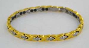 【送料無料】イタリアン　ブレスレット　チタニウムブレスレットブレスレットsplendido da donna cristallo bracciale in titanio magnetico braccialetto guarigione sollievo dal dolore｜hokushin