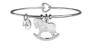【送料無料】イタリアン　ブレスレット　ブレスレットスチールkidult bracciali acciaio special moments cavallo a dondolo maternit 731080｜hokushin