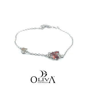 【送料無料】イタリアン　ブレスレット　ブレスレットシルバースワロフスキーosa bracciali donna argento 925 swarovski｜hokushin