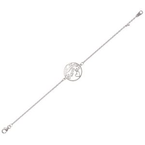 【送料無料】イタリアン　ブレスレット　ブレスレットアルジェントエイムbracelet argent 925 chaine maille forat 08mm mdaille 18mm je taime maman｜hokushin 14,985円