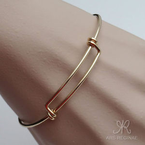 【送料無料】イタリアン　ブレスレット　スポーティスレーブブレスレットｋゴールドstabile amp; sportivo bracciale schiava per charm adatto ygf 14k gold 585
