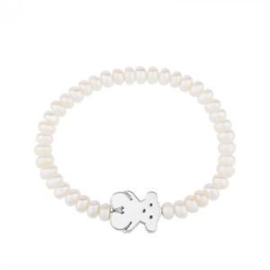 【送料無料】イタリアン　ブレスレット　カフシルバーパールシルバーブレスレットテディベアbracciale tous orso bear 615904630 perle argento pearls silver bracelet orsetto