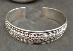 【送料無料】イタリアン ブレスレット ソリッドシルバーブレスレットbracciale in argento solido cinesi allesportazione argento 247g