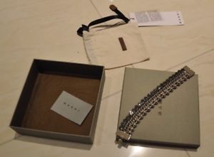 【送料無料】イタリアン　ブレスレット　ラインシルバーnuova linea donna marni luce argento braccialetaglia large