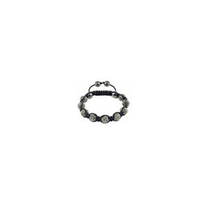 【送料無料】イタリアン　ブレスレット　パリクリスタルマグネタイトコードst tropeztresor paris braccialettogrigio 10mm cristallo amp; magnetitenero cord