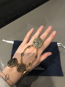 【送料無料】イタリアン　ブレスレット　オスカーデラリングブレスレットoscar de la renta bracciale con anello