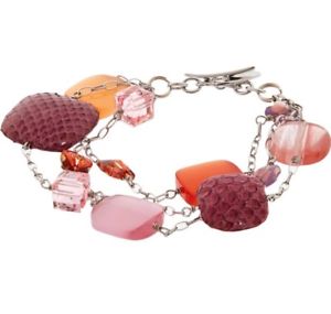 【送料無料】イタリアン　ブレスレット　ビーズスターリングシルバーブレスレットtateossian bracciale con perline argento sterling
