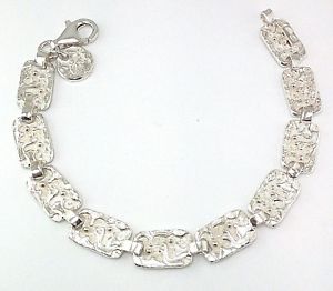 【送料無料】イタリアン　ブレスレット　ブレスレットシルバーハンドメイドbracciale uomo argento 925 fatto a mano b38｜hokushin
