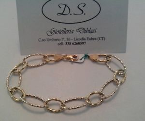 【送料無料】イタリアン　ブレスレット　ゴールドブレスレットｋｔゴールドbellissimo bracciale oro giallo e bianco donna oro 18kt tit750