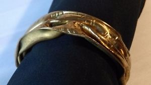 【貨物輸送無料】イタリアン 腕輪 腕輪ブロンズbrutaliste bracelet sculpture en bronze pliss sign yann  bijoux dartistes