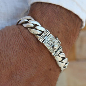 【送料無料】メンズブレスレット　ブレスレットスターリング925リンクチェーンサイズ1826mens bracelet solid sterling silver 925 heavy classic link chain size 18 to 26 44,988円