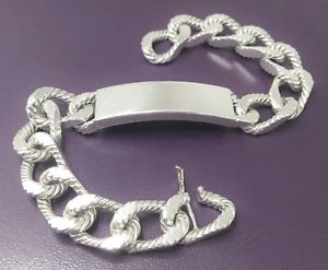 【送料無料】メンズブレスレット sterlingidブレスレット9ヴィンテージunusualリンク12mm hmk 691gmens sterling silver id bracelet 9 vintage unusual link 12mm hmk 691g|hokushin
