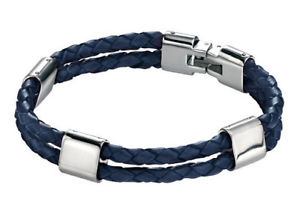 【送料無料】メンズブレスレット フレッドベネットダブルブレスレット[b4213]fred bennett double strand blue leather bracelet [b4213]