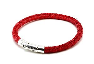 【送料無料】メンズブレスレット mensブレスレット5mmサケ925スターリングmens genuine leather bracelet5mm salmon leather925 sterling silver claspred