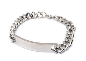 【送料無料】メンズブレスレット　メンズステンレススチールアイデンティティブレスレットボックスパーソナライズmens stainless steel identity bracelet best dad engraved personalised with box