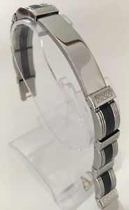 【送料無料】メンズブレスレット　mensステンレスmens beautiful silver stainless steel bracelet luxury smart classic design