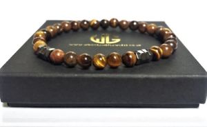 【送料無料】メンズブレスレット　メンズビーズブレスレットクリスタルタイガーアイビーズmens amp; womens genuine beaded bracelet all 6mm crystal tiger eye beads limited