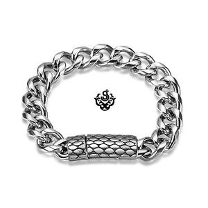 【送料無料】メンズブレスレット　シルバーブレスレットステンレスメンズチェーンsilver bracelet stainless steel mens chain 21cm fathers day gift