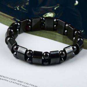 【送料無料】メンズブレスレット　ブレスレットヘマタイトbracelet magnetic hematite lithotherapy healing slimming lose weight loss weight