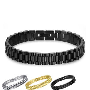 【送料無料】メンズブレスレット　ステンレススチールチェーンブレスレットtt 10mm width stainless steel chain bracelet bbr247 12,946円