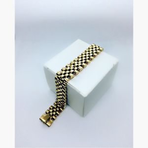 【送料無料】メンズブレスレット　ｋゴールドステンレススチールブレスレットチェーンベストセラーluxury 18k 15mm gold filled men heavy stainless steel bracelet chain uk seller