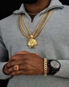 【送料無料】メンズブレスレット トップセラー18kステンレスブレスレット15mmtop seller 18k gold filled men heavy stainless steel bracelet curb chain 15mm|hokushin