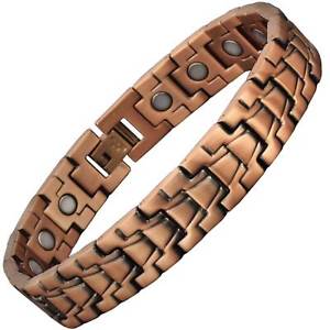 【送料無料】メンズブレスレット　メンズリンクサイズmens magnetic arthritis bracelet copper link therapy for pain size xxlxs cs18