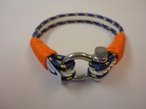 【送料無料】メンズブレスレット　ペンギンロープオレンジブレスレットステンレス 13,855円