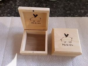 【送料無料】メンズブレスレット　ブタボックスx 2pig and hen wooden gift boxes x 2｜hokushin 13,666円