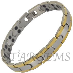 【送料無料】メンズブレスレット　ステンレスブレスレットメンズstainless steel magnetic bracelet mens healing arthritis aid pain relief gift