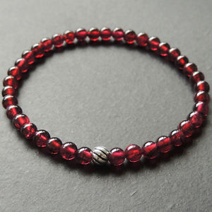【貨物輸送無料】メンズ腕輪 腕輪45mmaaas925スターリング620mmens healing gemstone bracelet 45粍 aaa garnet s925 sterling silver bead 620m メンズジュエリー・アクセサリー-ジュエリー・アクセサリー-ブレスレット