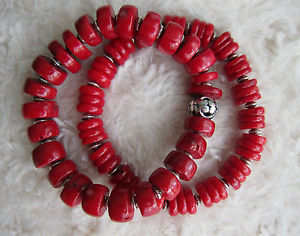 【送料無料】メンズブレスレット　 スペーサーブレスレッツmens ladies chunky irregular genuine coral gemstones bracelets with spacers