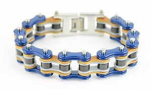 【貨物輸送無料】メンズ腕輪 ステンレスグレーブラックバイクチェーンブレスレット メンズジュエリー・アクセサリー-ジュエリー・アクセサリー-ブレスレット