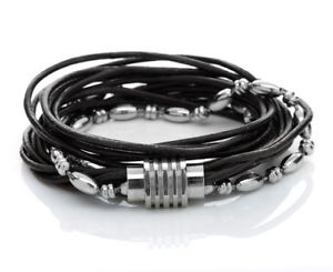 【送料無料】メンズブレスレット　メンズブレスレットステンレススチールsurvive mens bracelet 822756 stainless steel, leather