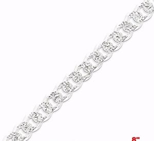 【送料無料】メンズブレスレット　ブランドソリッドシルバーブレスレット｜hokushin