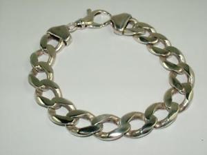 【送料無料】メンズブレスレット　ｇメンズブレスレットチェーンオンスソリッドスターリングシルバー