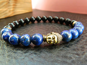 【送料無料】メンズブレスレット　ブラックブッダbraceletgiftyoga